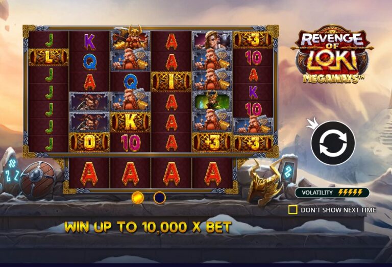 Screenshot 1 van Revenge of Loki Megaways